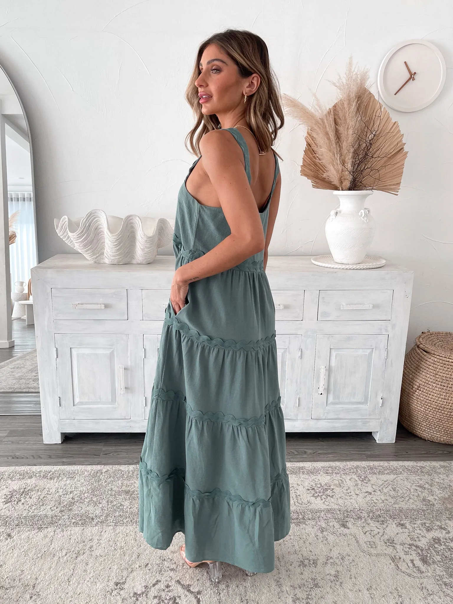 Geovana Dress - Green