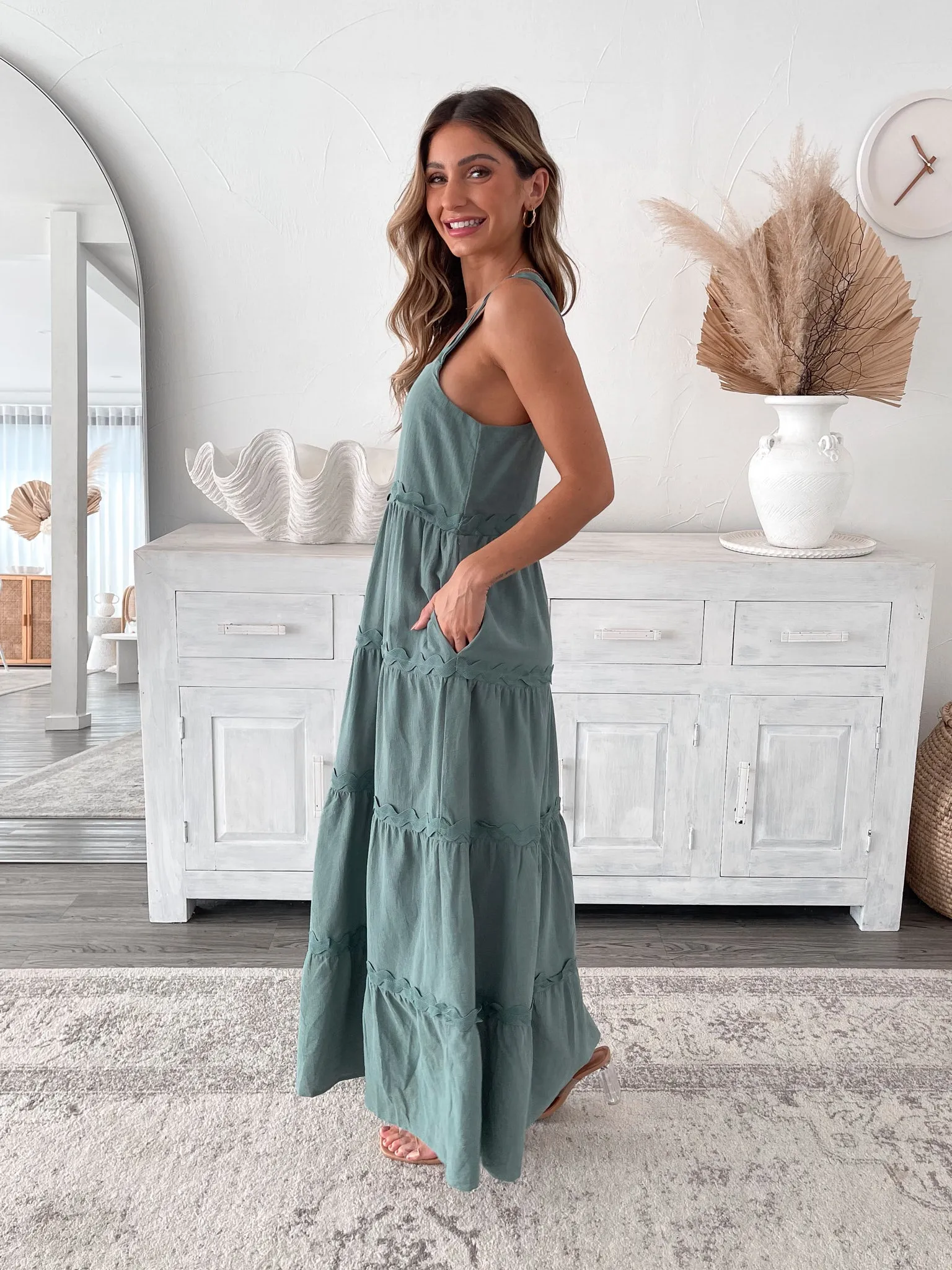 Geovana Dress - Green