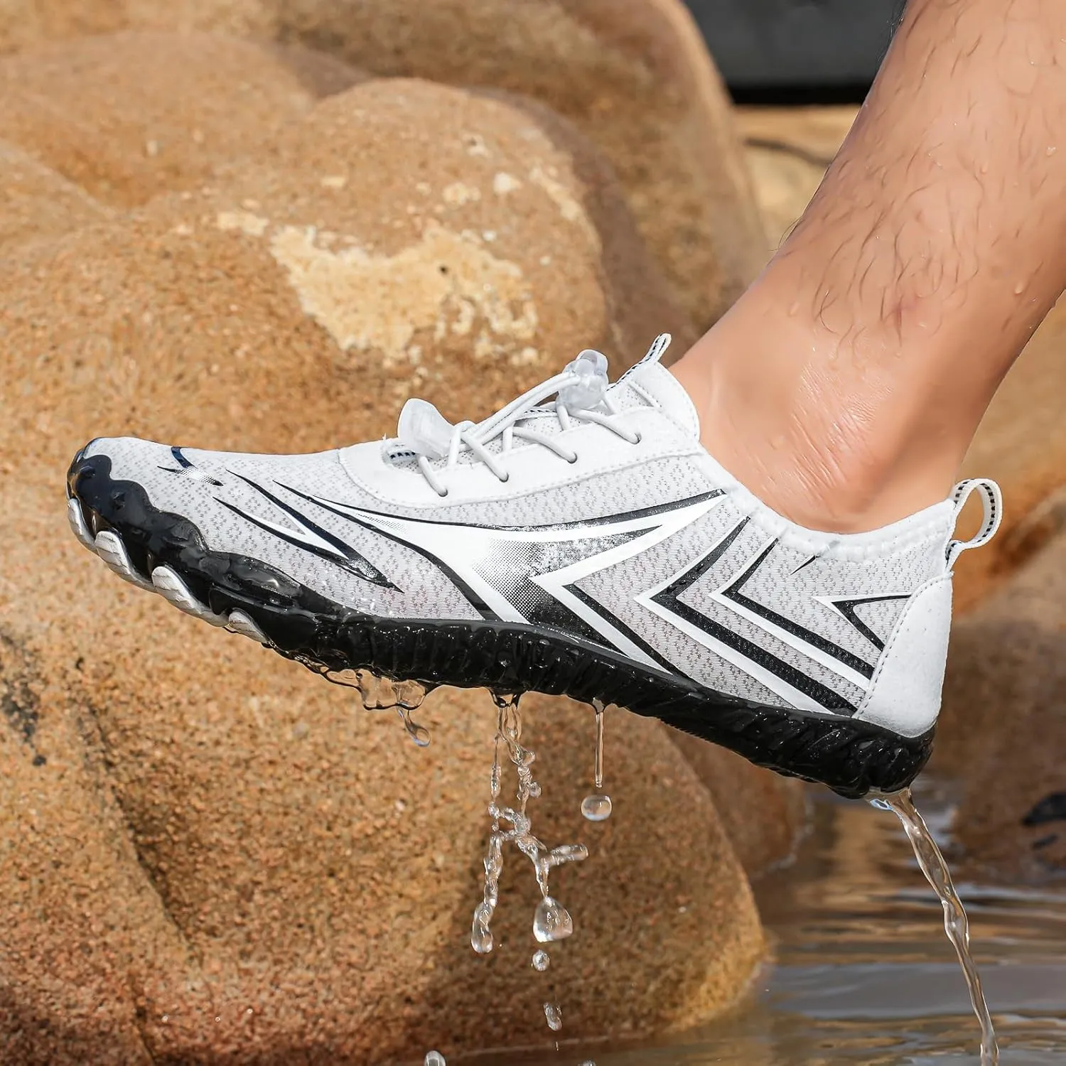 Grounded Footwear Barefoot Shoes Women&Men Neuropathy Hiking Non-Slip Outdoor Diabetic Shoe Waterproof Quick-Dry Hike Healthy Breathable Running Wide Toe Water Shoe Unisex Beach Sneakers