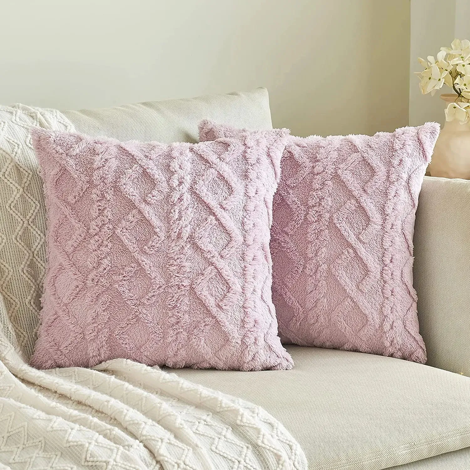 Hearthside Soft Plush Pillow Cover