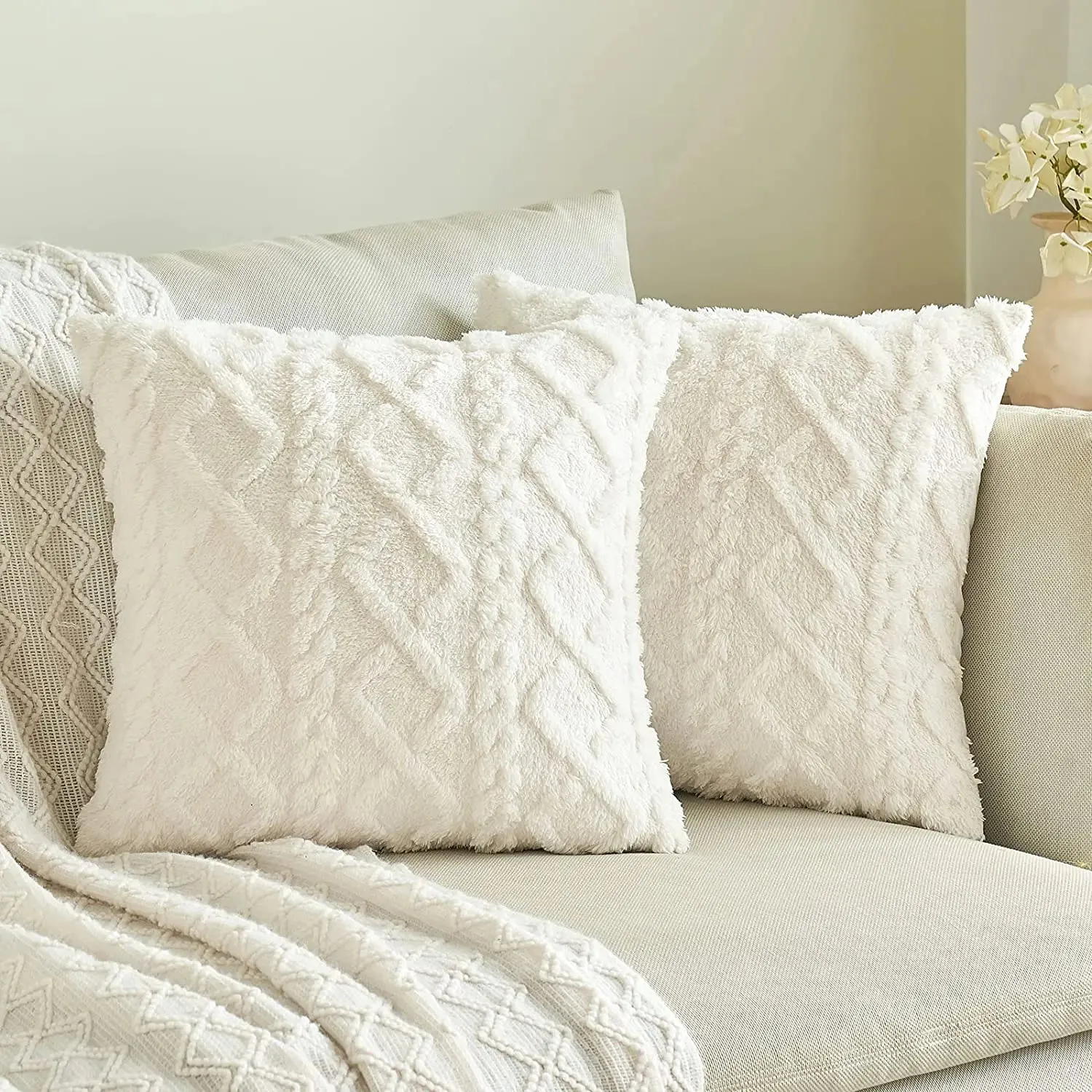 Hearthside Soft Plush Pillow Cover