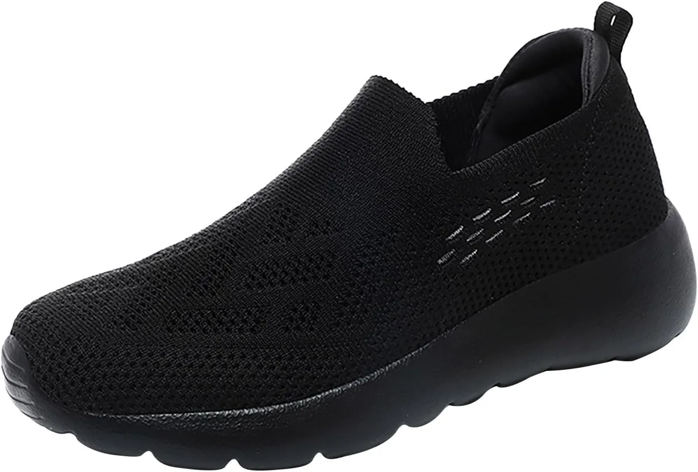 High Heel Sneakers for Women - Breathable Slip-On Wedge Shoes with Foam Cushioning