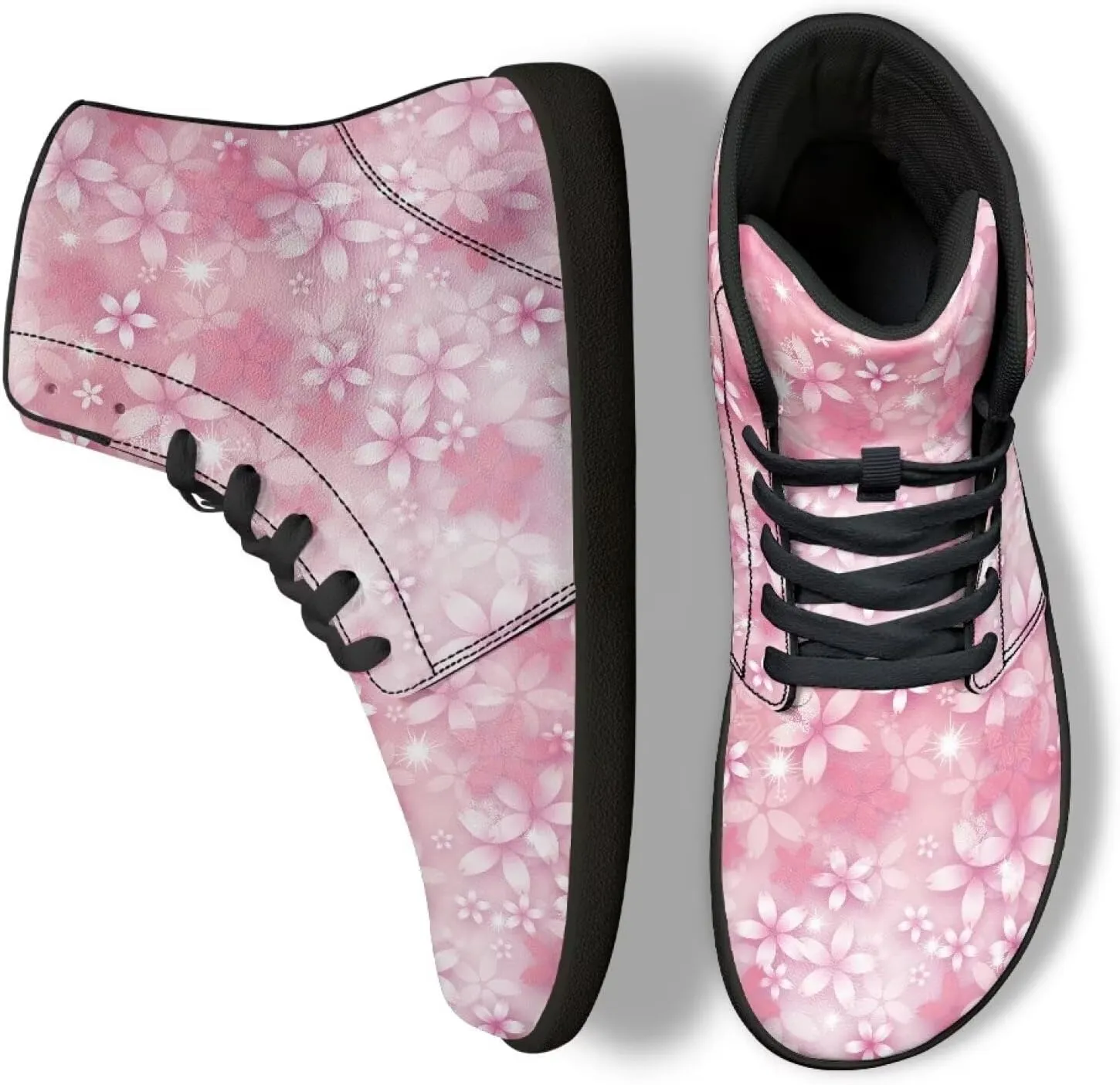 High Top Sneakers Women's Minimalist Barefoot Shoes | Zero Drop Sole | Wide Width Fashion Sneaker Size 36-48