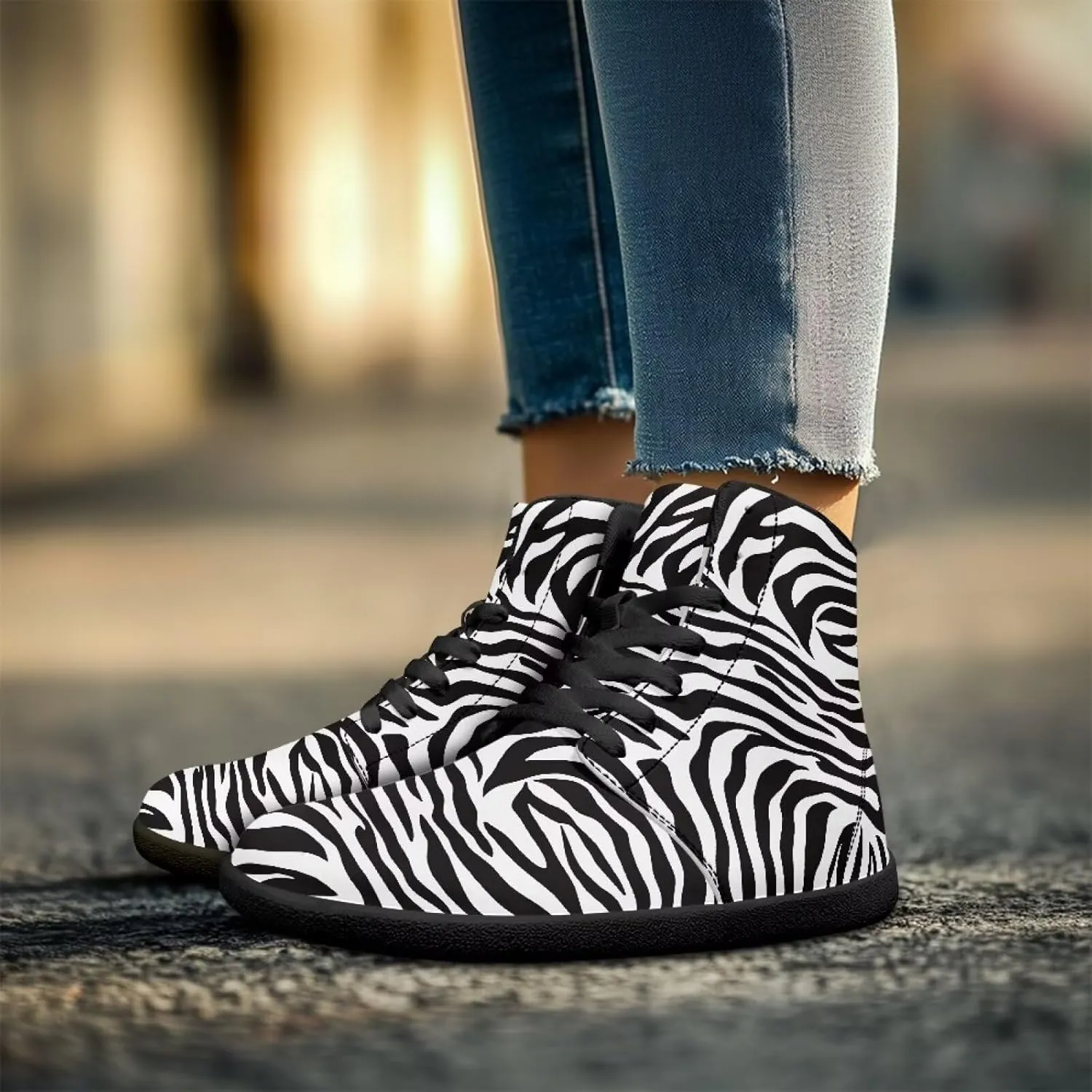 High Top Sneakers Women's Minimalist Trail Running Barefoot Shoes Wide Toe Box Zero Drop Size 36-48