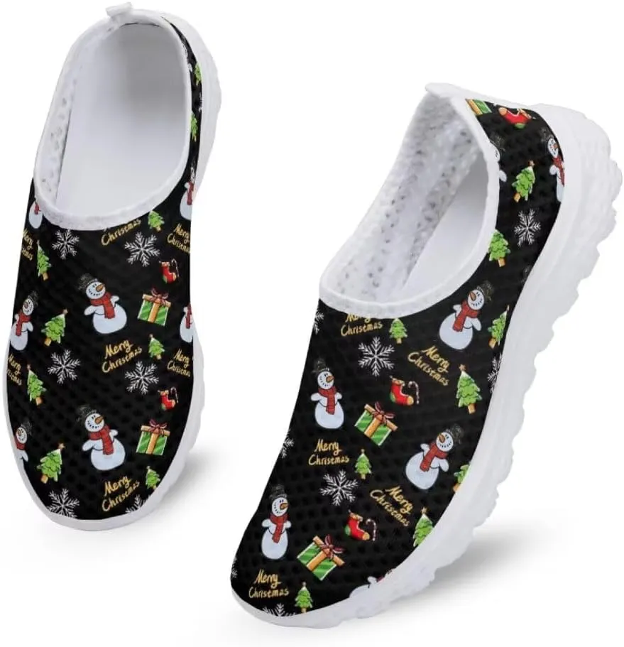 Jeiento Halloween Shoes for Women Men Halloween Party Walking Running Sneaker Shoes Slip-On Breathable Mesh Workout Fashion Shoes