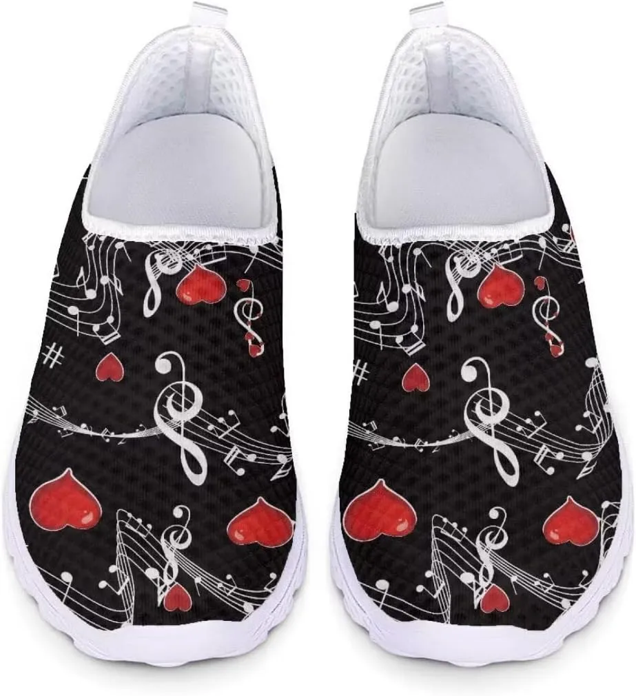 Jeiento Halloween Shoes for Women Men Halloween Party Walking Running Sneaker Shoes Slip-On Breathable Mesh Workout Fashion Shoes