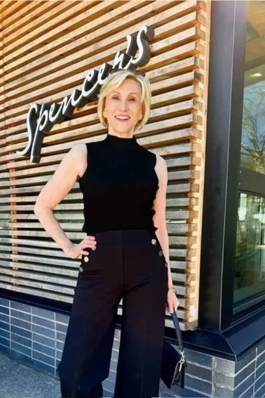 JOYA | BUTTON WIDE LEG PANTS