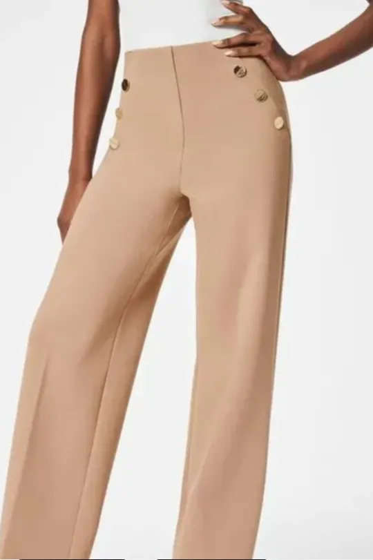 JOYA | BUTTON WIDE LEG PANTS