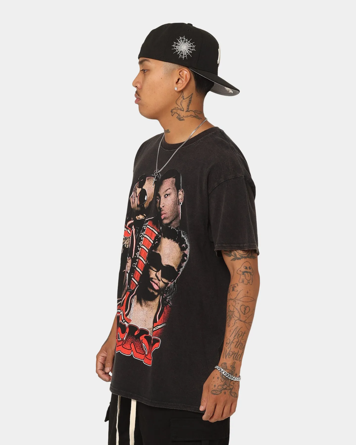 Juicy Merch Pretty Ricky Vintage T-Shirt Black Wash
