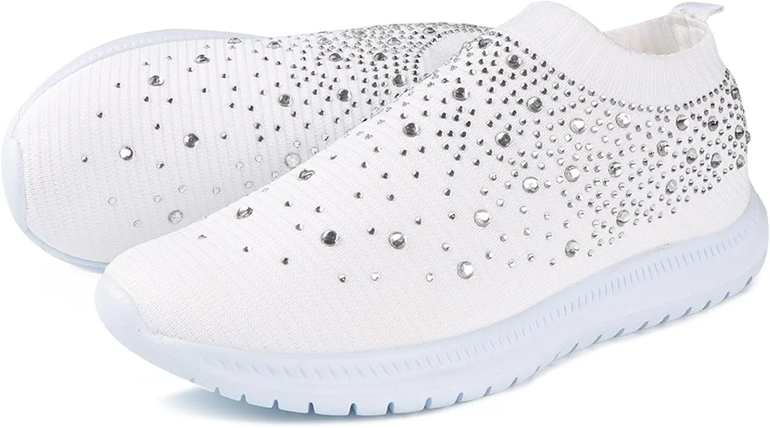 Ladmiple Gym Shoes For Women Workout Memory Foam Walking Tennis Shoes Slip On Casual Non Slip Athletic Running Sneakers
