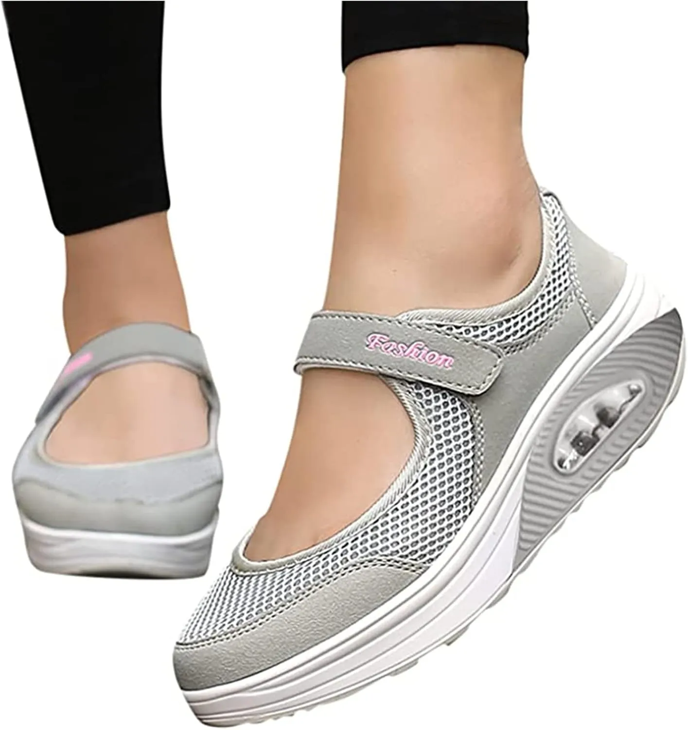 Ladmiple Sneakers For Women Comfortable Shoes Slip On Casual Platform Walking Shoes Dressy Summer Fashion Flats Loafers