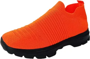 Ladmiple Walking Shoes Women Arch Support Slip On Sneakers Breathable Athletic Workout Tennis Running Shoes Gym Sneakers