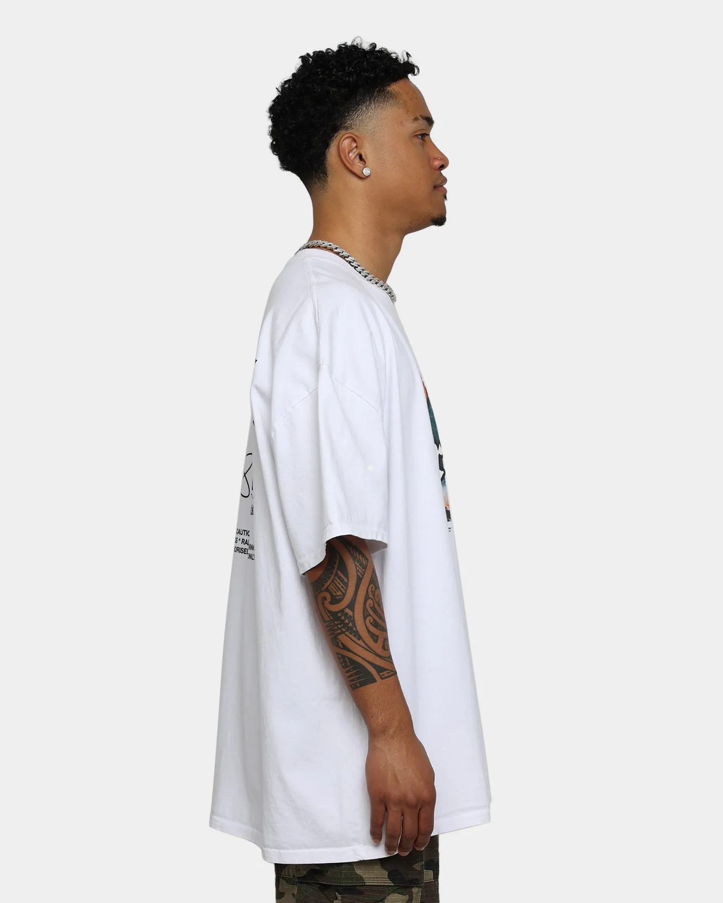Loiter No Violence Vintage T-Shirt Off White