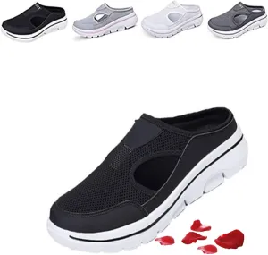 Men's Comfort Breathable Support Sports Sandals, Men's Backless Sneakers Orthopedic Shoes Walking Slip on Shoes for Mens and Womens