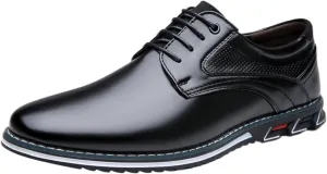 Mens Dress Shoes Casual Business Oxford Derby Orthopedic Leather Shoes Comfortable Walking Shoes
