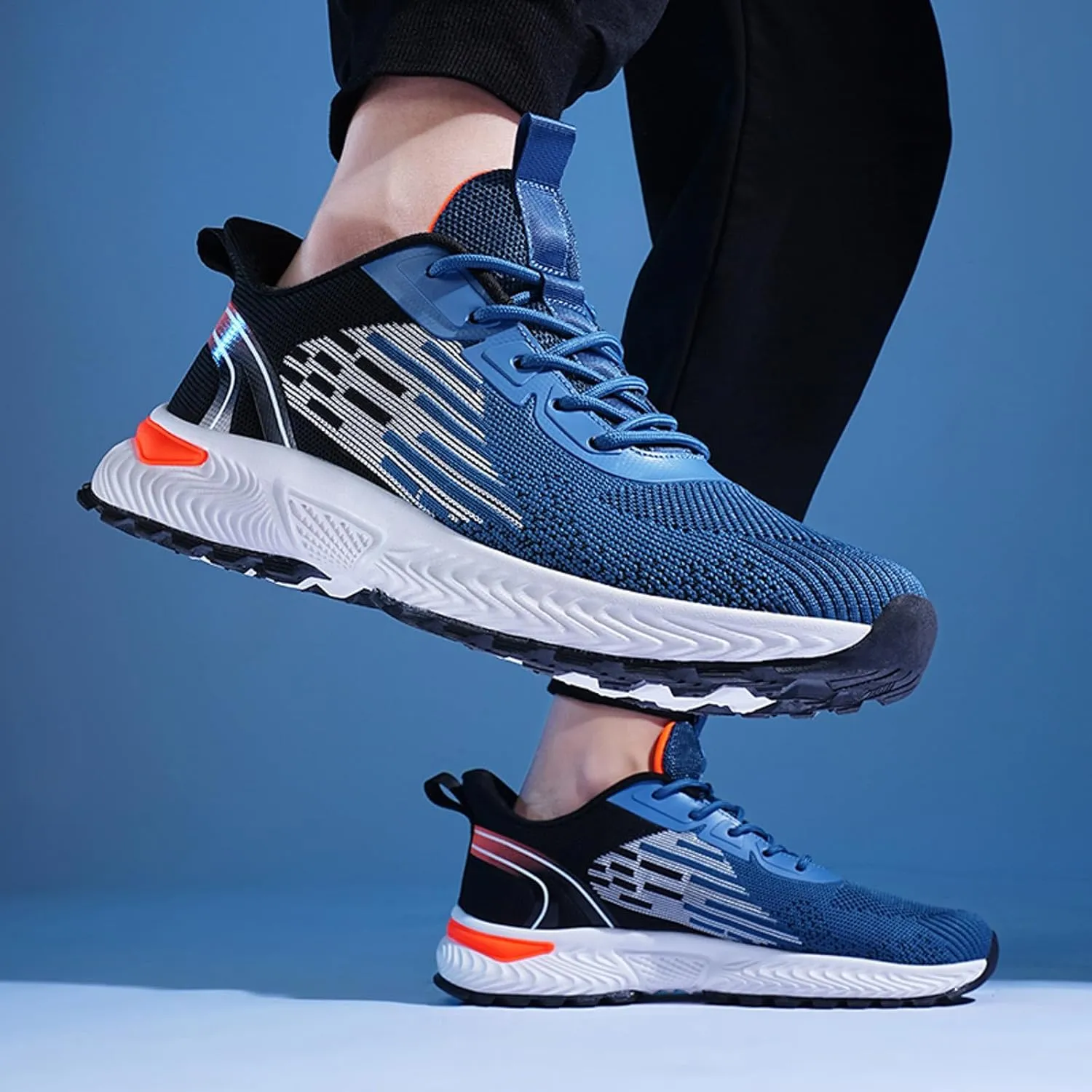 Men's Minimalist Barefoot Shoes Lace Up Lightweight Breathable Fashion Sneaker Men's Arch Support Insole Shoes