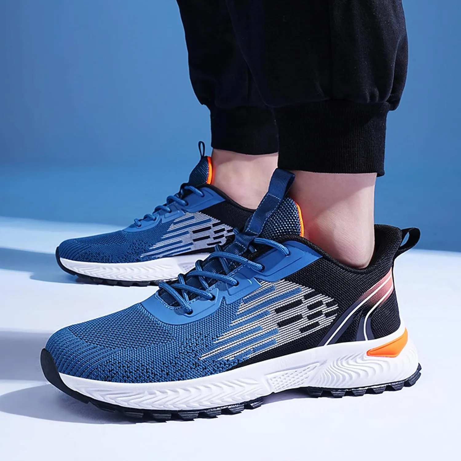 Men's Minimalist Barefoot Shoes Lace Up Lightweight Breathable Fashion Sneaker Men's Arch Support Insole Shoes