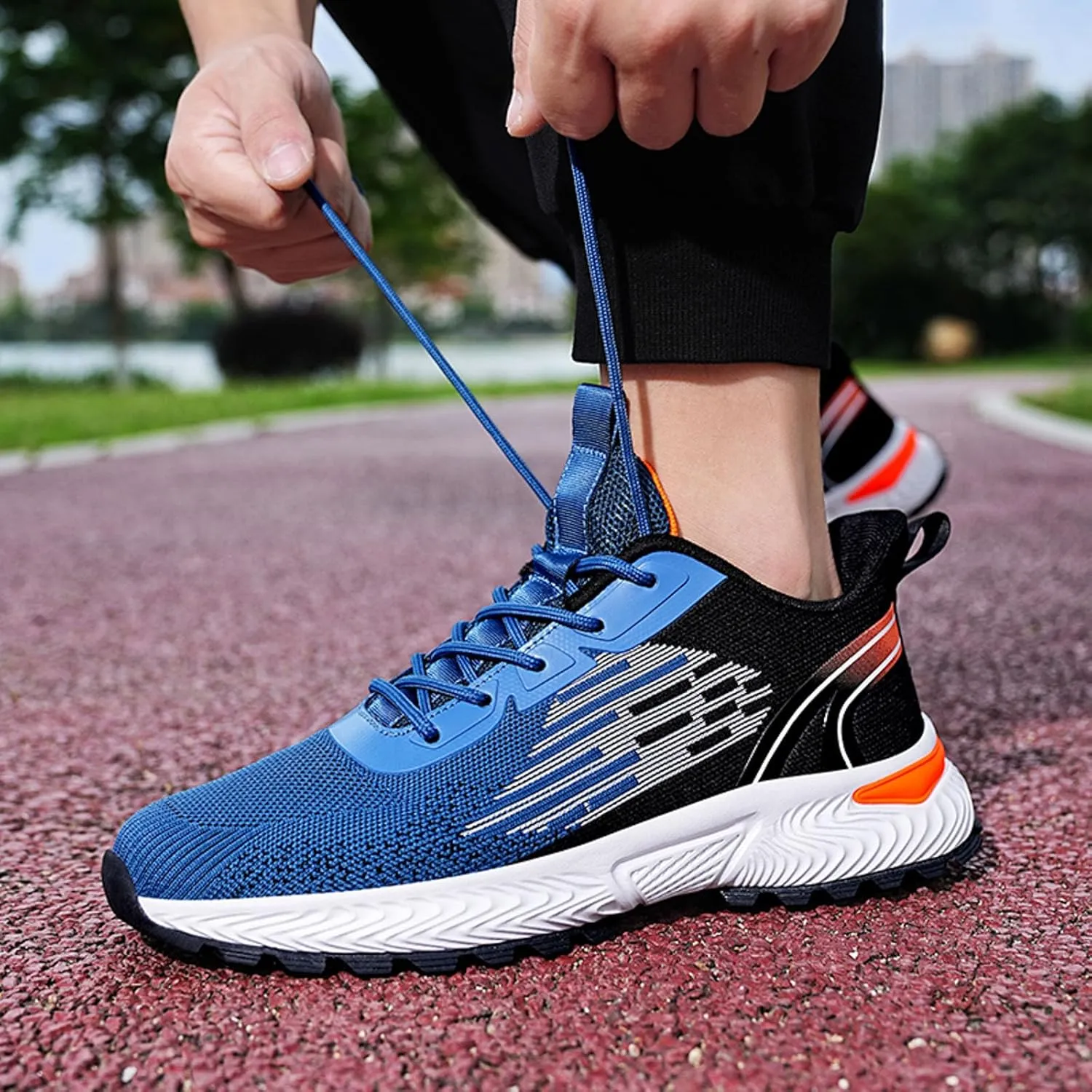 Men's Minimalist Barefoot Shoes Lace Up Lightweight Breathable Fashion Sneaker Men's Arch Support Insole Shoes