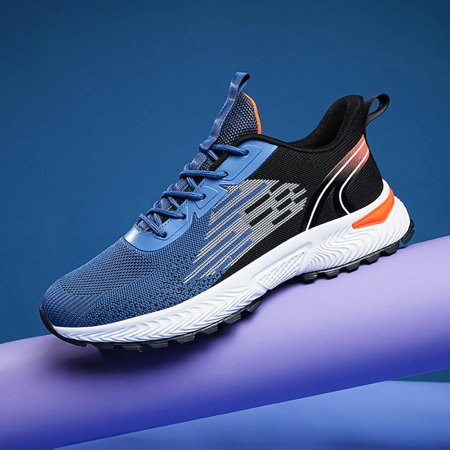 Men's Minimalist Barefoot Shoes Lace Up Lightweight Breathable Fashion Sneaker Men's Arch Support Insole Shoes