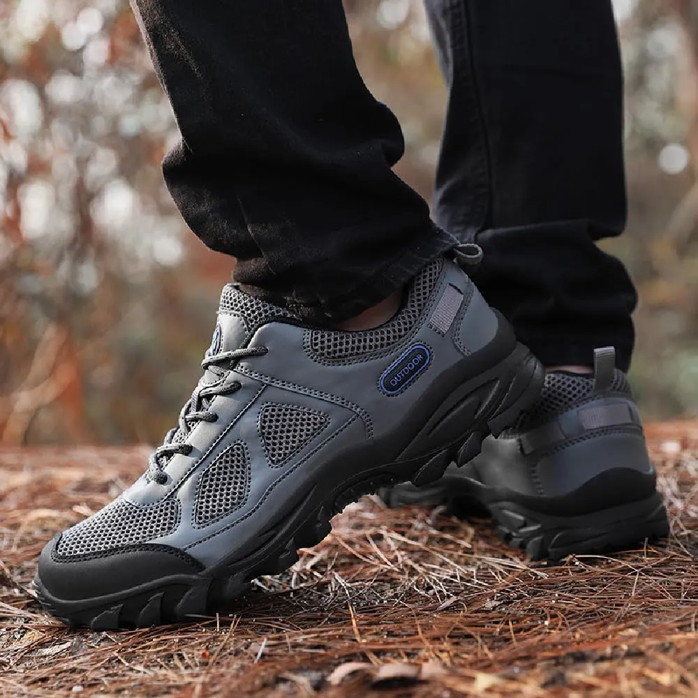 Mens Running Shoes Breathable Hiking Cross Country Outdoor Sneakers Mesh Comfortable Lightweight Fitness Shoes