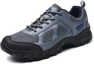 Mens Running Shoes Breathable Hiking Cross Country Outdoor Sneakers Mesh Comfortable Lightweight Fitness Shoes