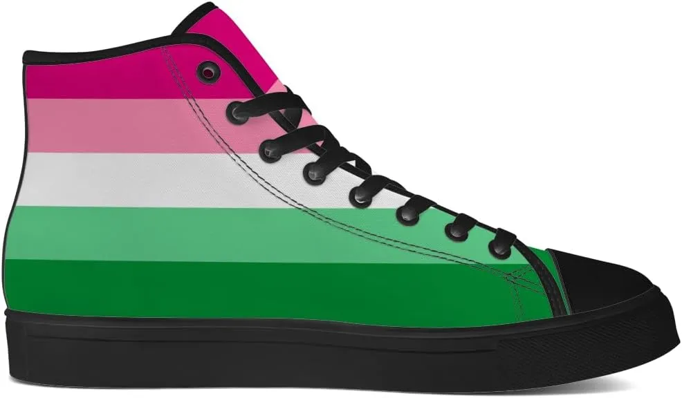 Men's Women's High Top Sneakers LGBTQ Canvas Shoes LGBT Flag Shoes Gifts for Men Women