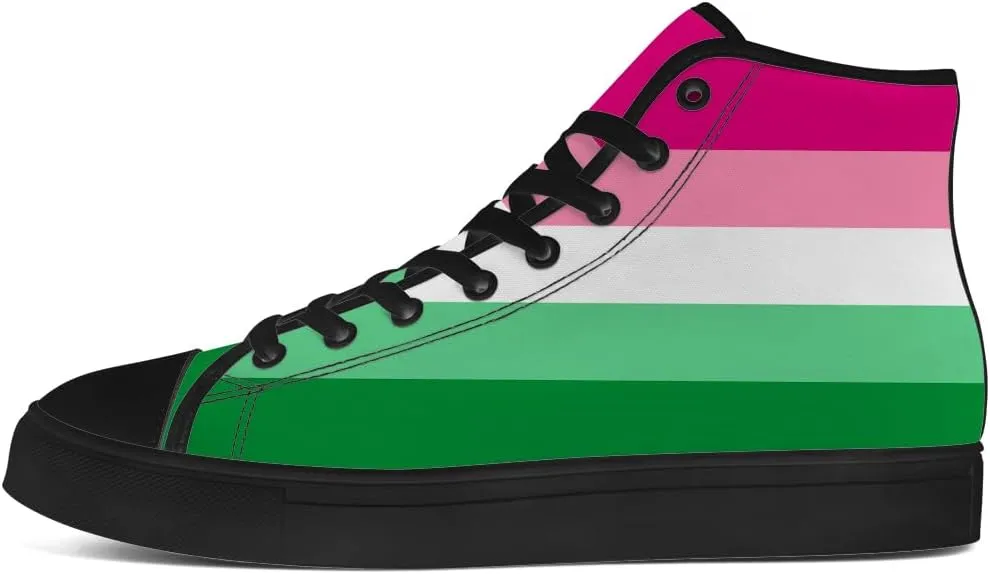 Men's Women's High Top Sneakers LGBTQ Canvas Shoes LGBT Flag Shoes Gifts for Men Women