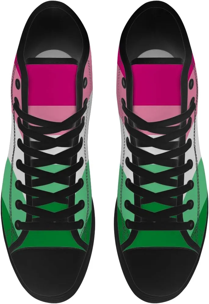 Men's Women's High Top Sneakers LGBTQ Canvas Shoes LGBT Flag Shoes Gifts for Men Women