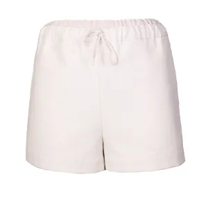 Minishort van gebroken wit canvas voor kinderen