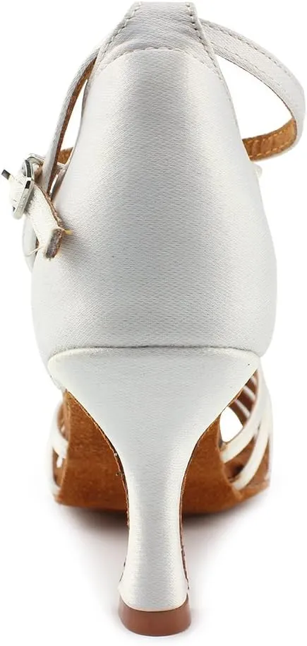 MSMAX Women's Practice Ballroom Dancing Shoes Indoor Performance Latin Dance Shoes for Woman