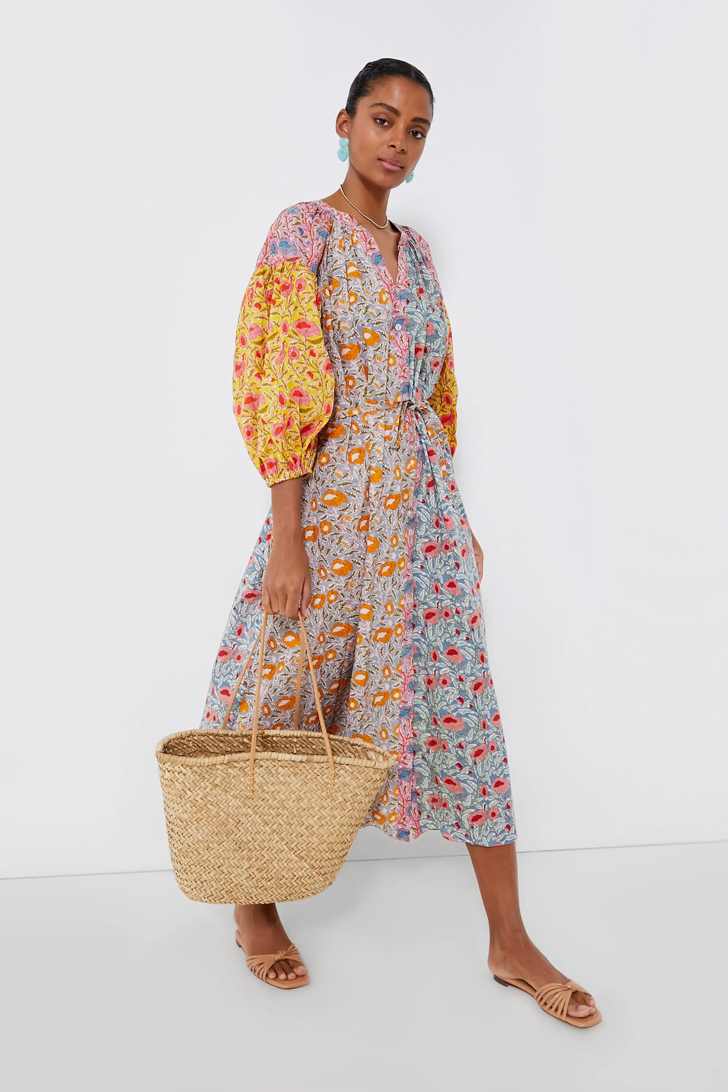 Multi Delilah Midi Dress