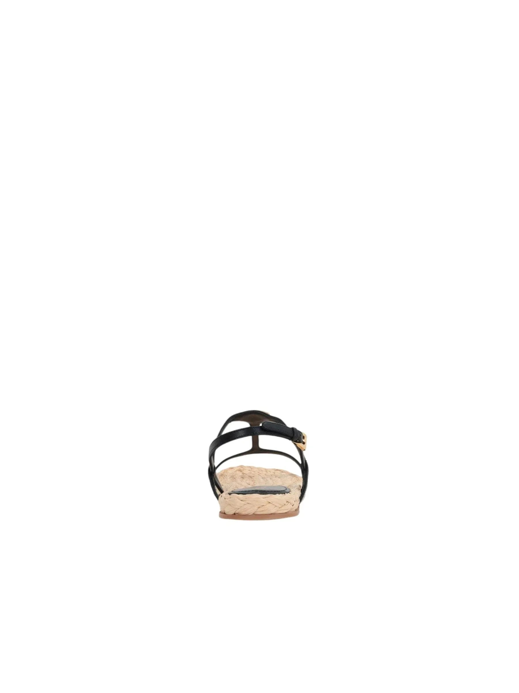 Nappa Flat Sandals with Logo Detail