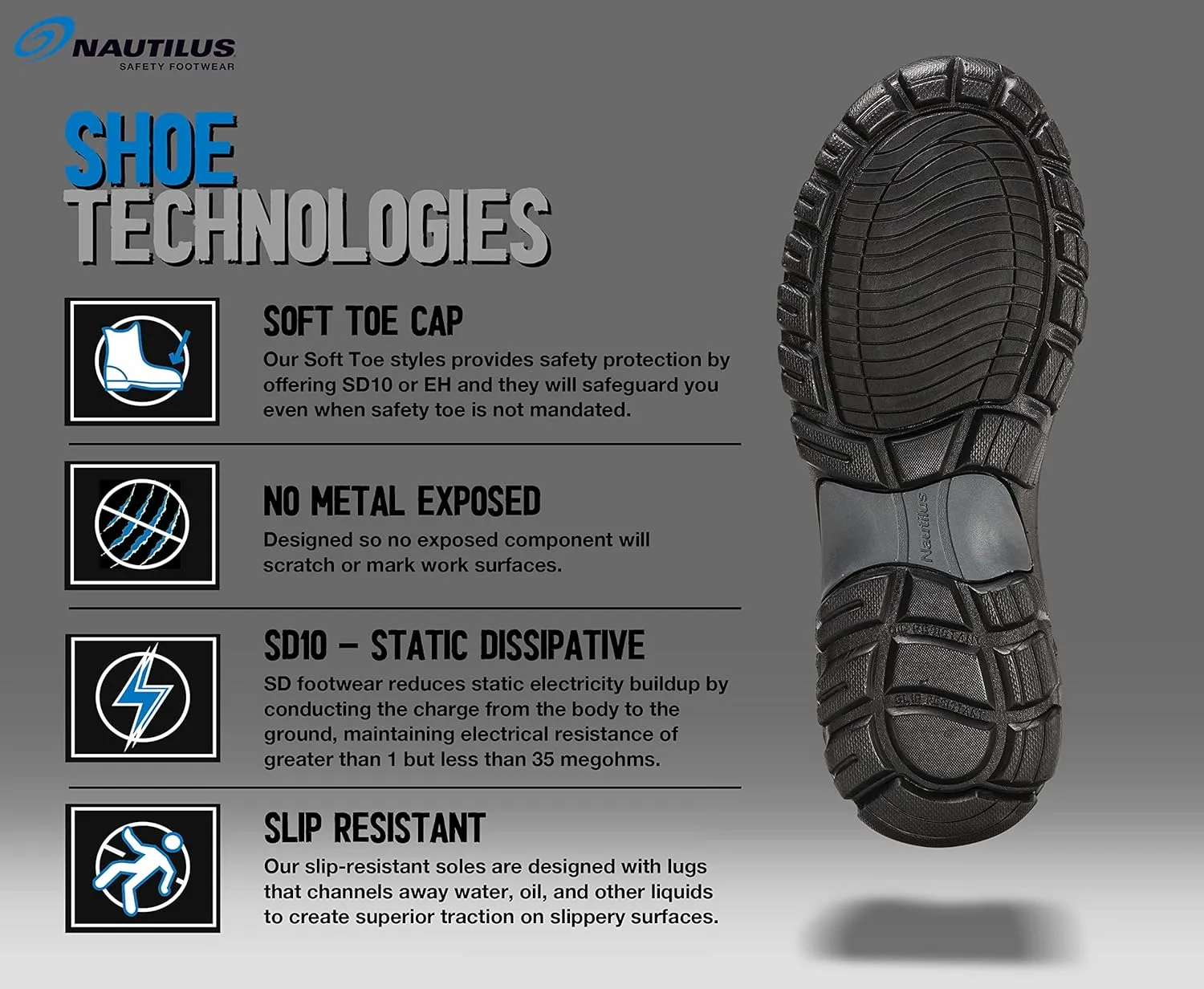 Nautilus Men's Stratus Industrial Shoe