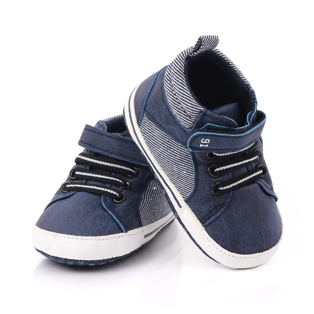 Newborn Baby Shoes for 1 Year Boy Crib Bootie Infant Anti-Slip Soft Sole Leather First Walkers Toddler Moccasins Doll Shoe Gifts