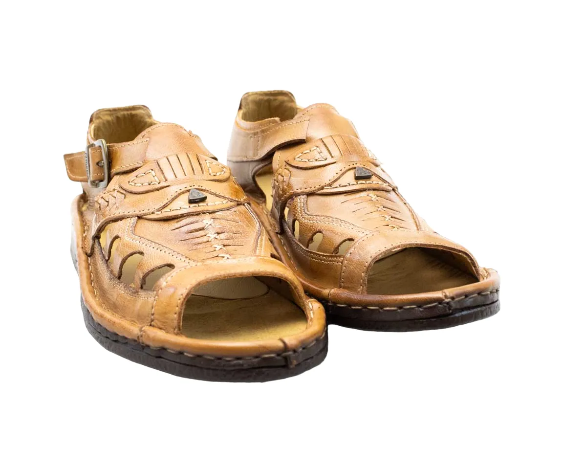 Omega Buffalo Leather Bone Java Sandal