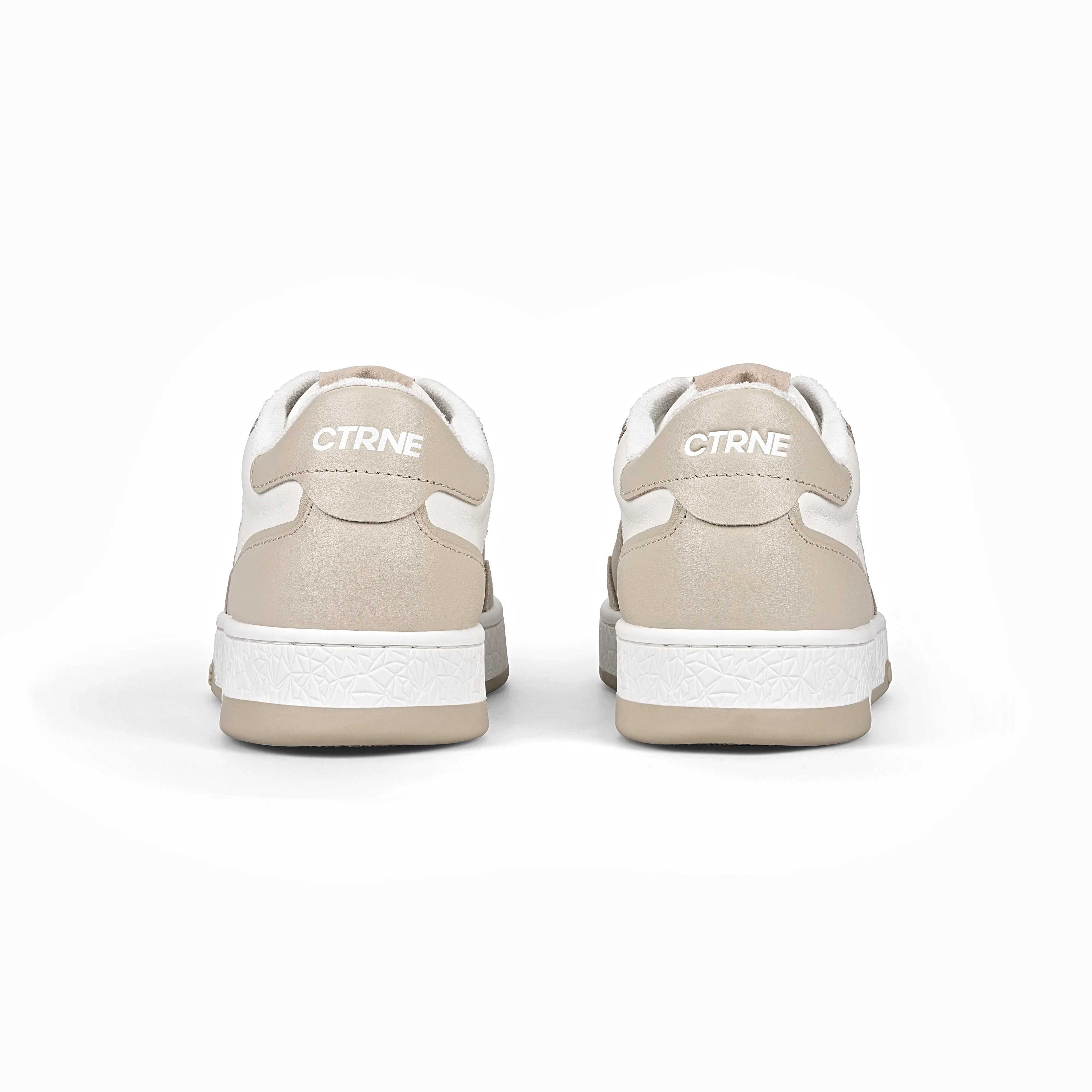 Orgonite Manifest Sneaker in White/Beige/Leather