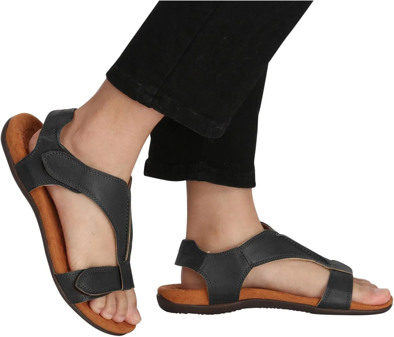 Platform Sports Sandals, Summer Walking Water Shoes with Arch Support, Adjustable Straps