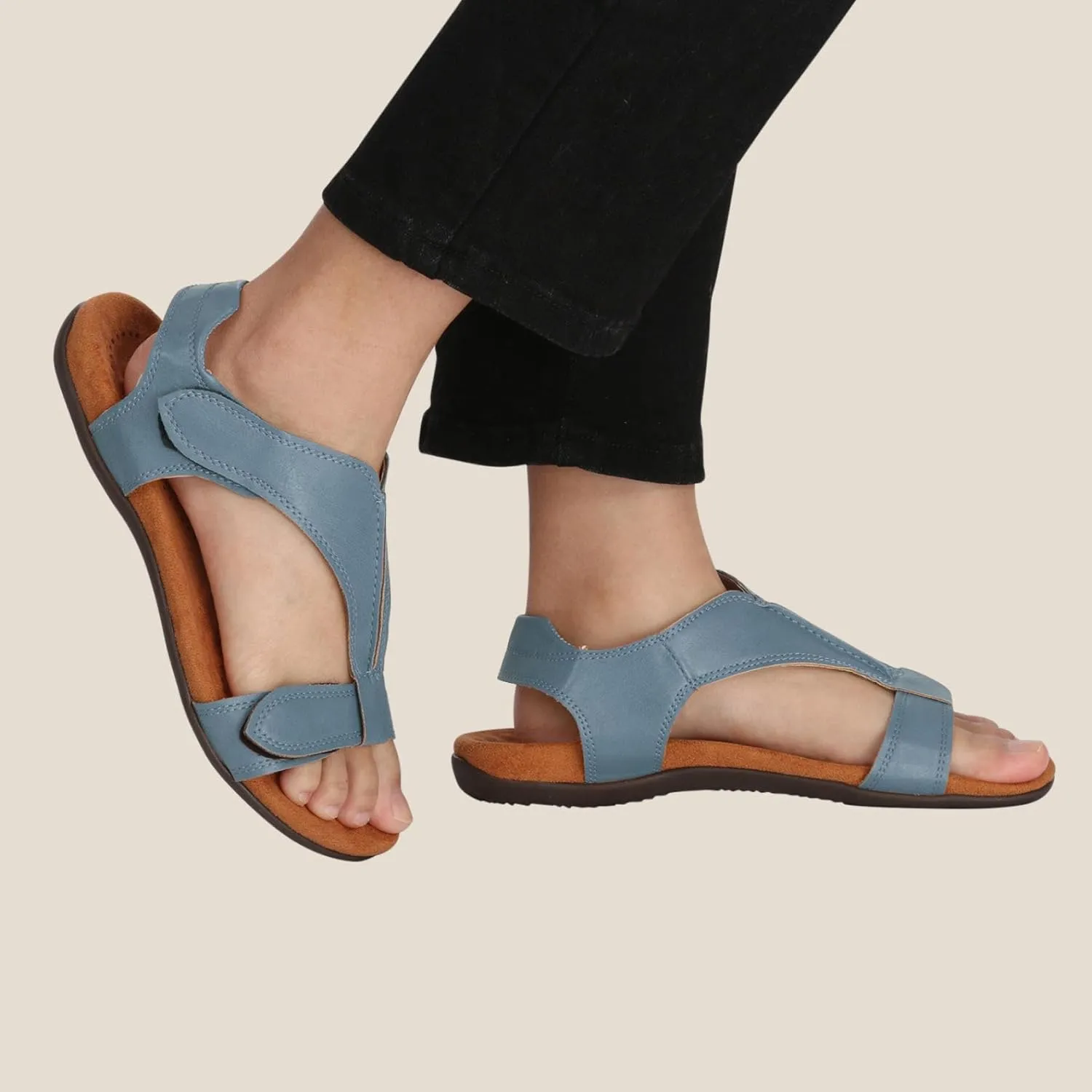 Platform Sports Sandals, Summer Walking Water Shoes with Arch Support, Adjustable Straps