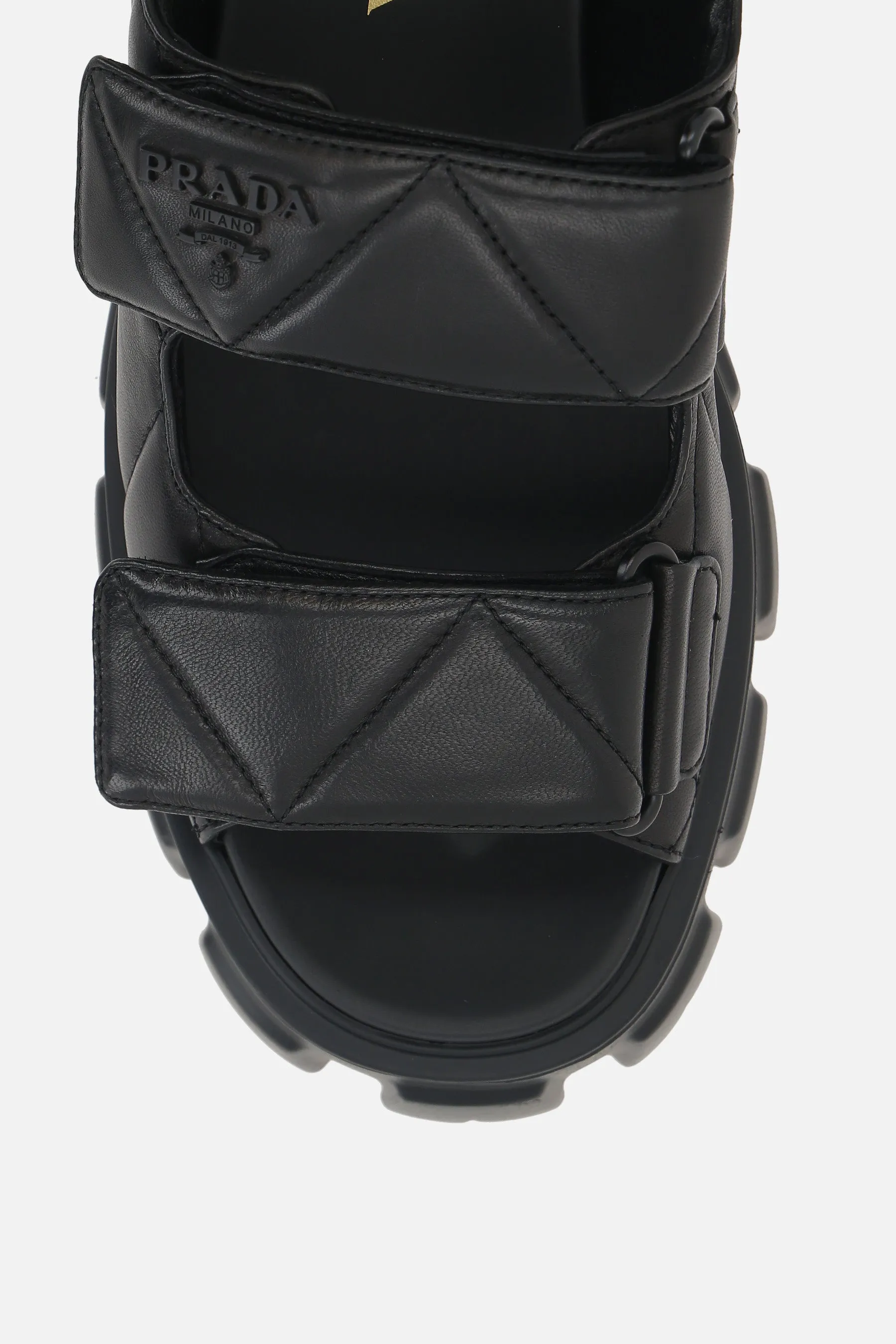 Quilted Nappa Flatform Sandals