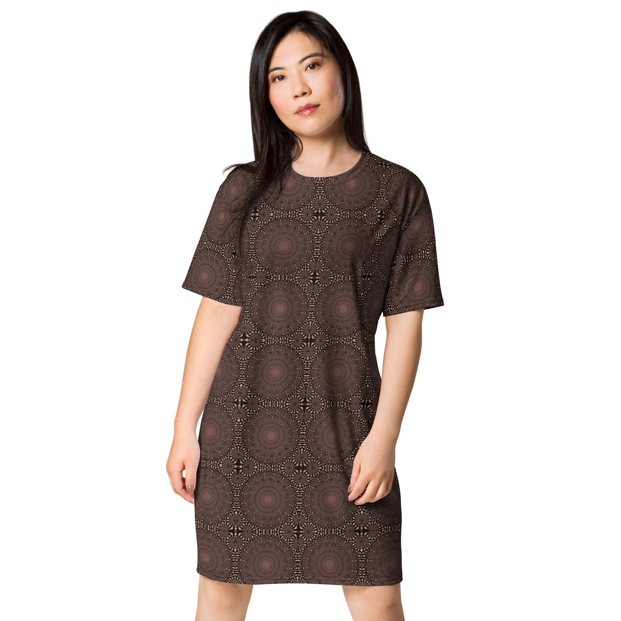 Recursia Desert Dream T-Shirt Dress In Pink