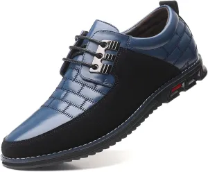 Recyphi Men??s Oxford Derby Orthopedic Leather Shoes Casual Dress Sneakers Formal Business Loafers Comfortable Walking Driving Shoes