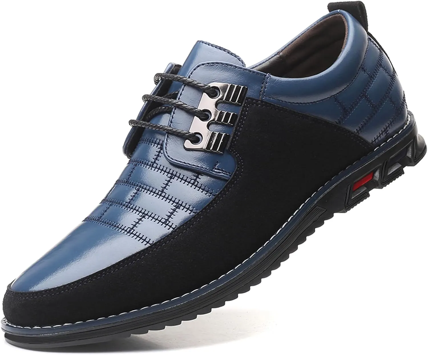Recyphi Men??s Oxford Derby Orthopedic Leather Shoes Casual Dress Sneakers Formal Business Loafers Comfortable Walking Driving Shoes