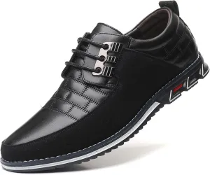 Recyphi Men??s Oxford Derby Orthopedic Leather Shoes Formal Luxury Business Dress Shoes Lace-up Walking Driving Loafers Dress Sneakers