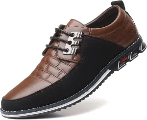 Recyphi Men??s Oxford Derby Orthopedic Leather Shoes Formal Luxury Business Dress Shoes Lace-up Walking Driving Loafers Dress Sneakers