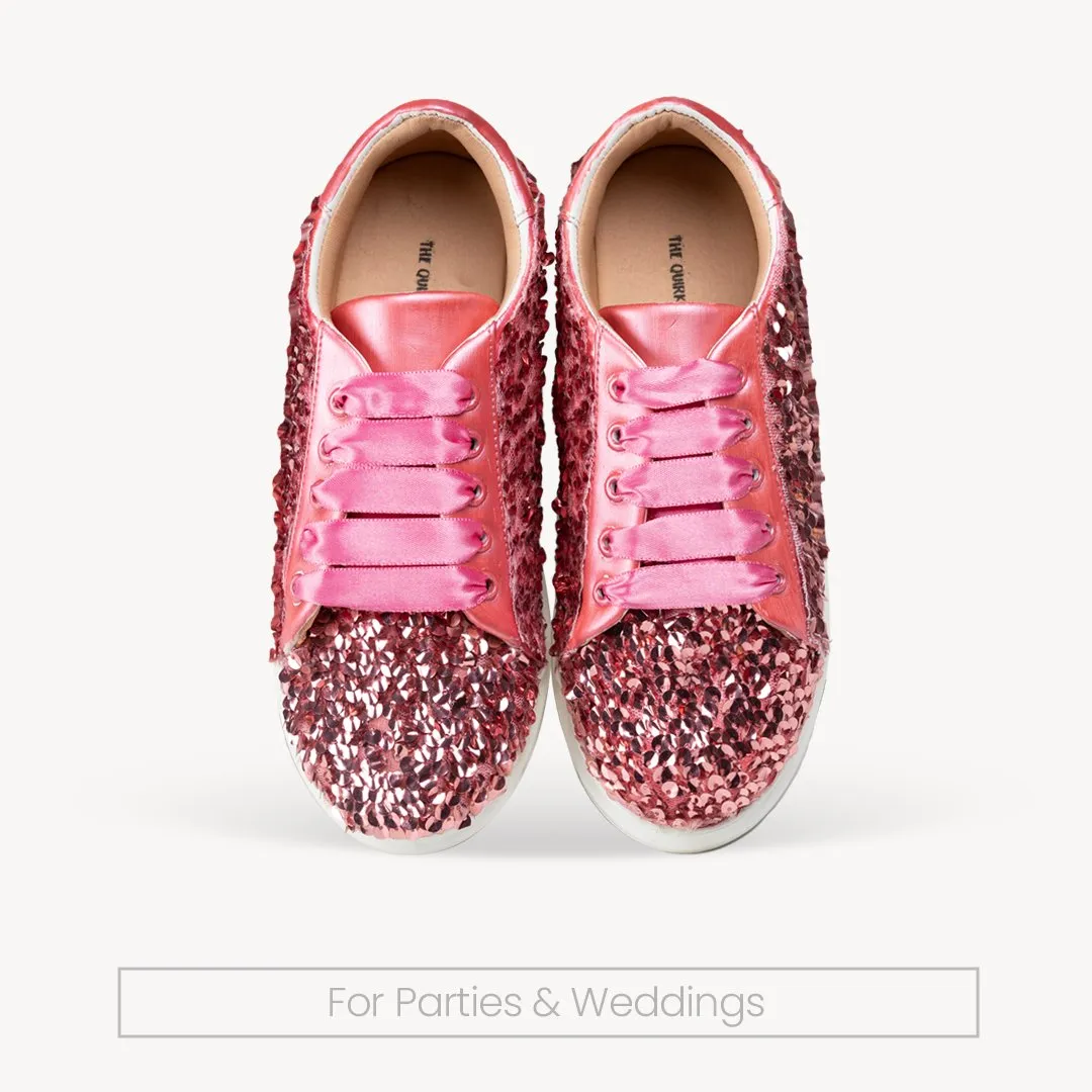Rosette Crush Sequin Sneakers