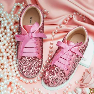 Rosette Crush Sequin Sneakers