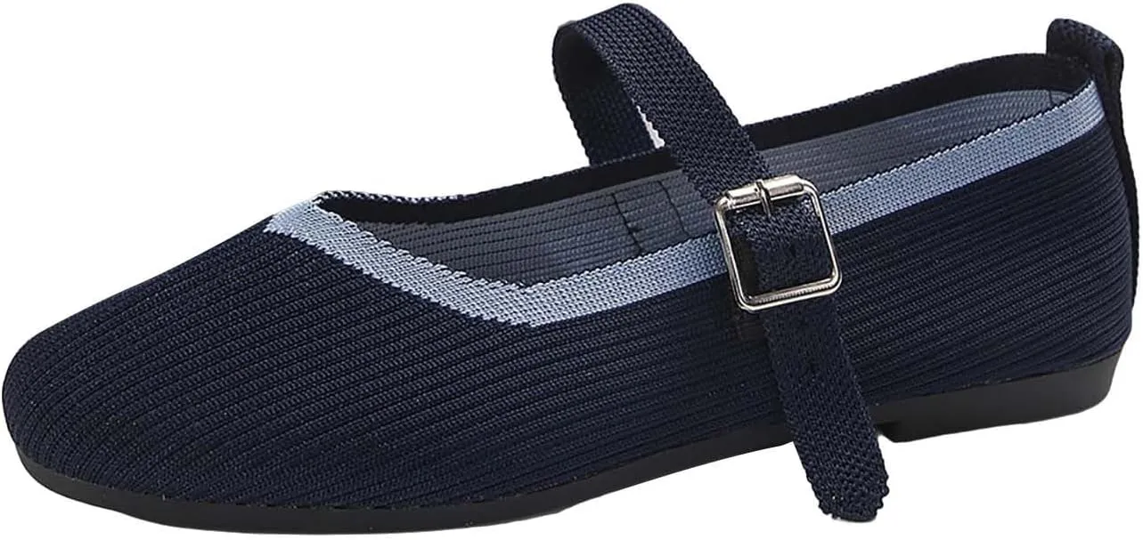 Shoes for Women - Breathable Slip-On Sneakers with Foam - Stylish and Comfortable (3.5 UK DarkNavy)