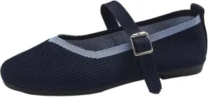 Shoes for Women - Breathable Slip-On Sneakers with Foam - Stylish and Comfortable (3.5 UK DarkNavy)