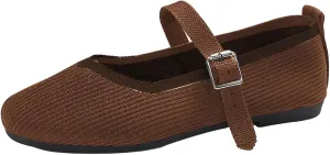 Shoes for Women - Breathable Slip-On Sneakers with Foam - Stylish and Comfortable (Brown)