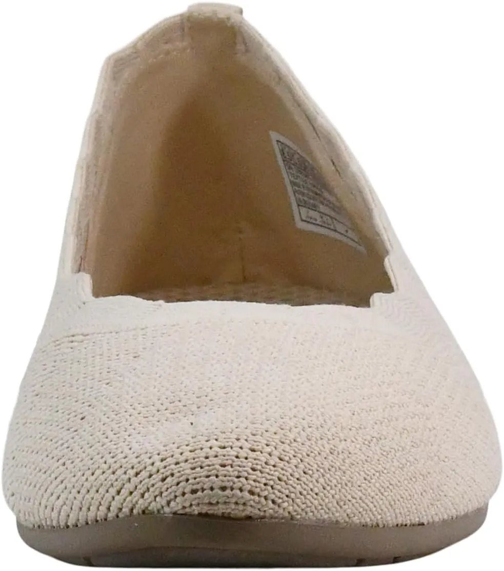 Skechers Women's Cleo 2.0-Love Spell Scalloped Knit Skimmer Flats with Air-Cooled Memory Foam Ballet